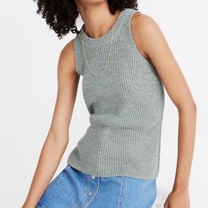 MADEWELL Green Knit Tank Top